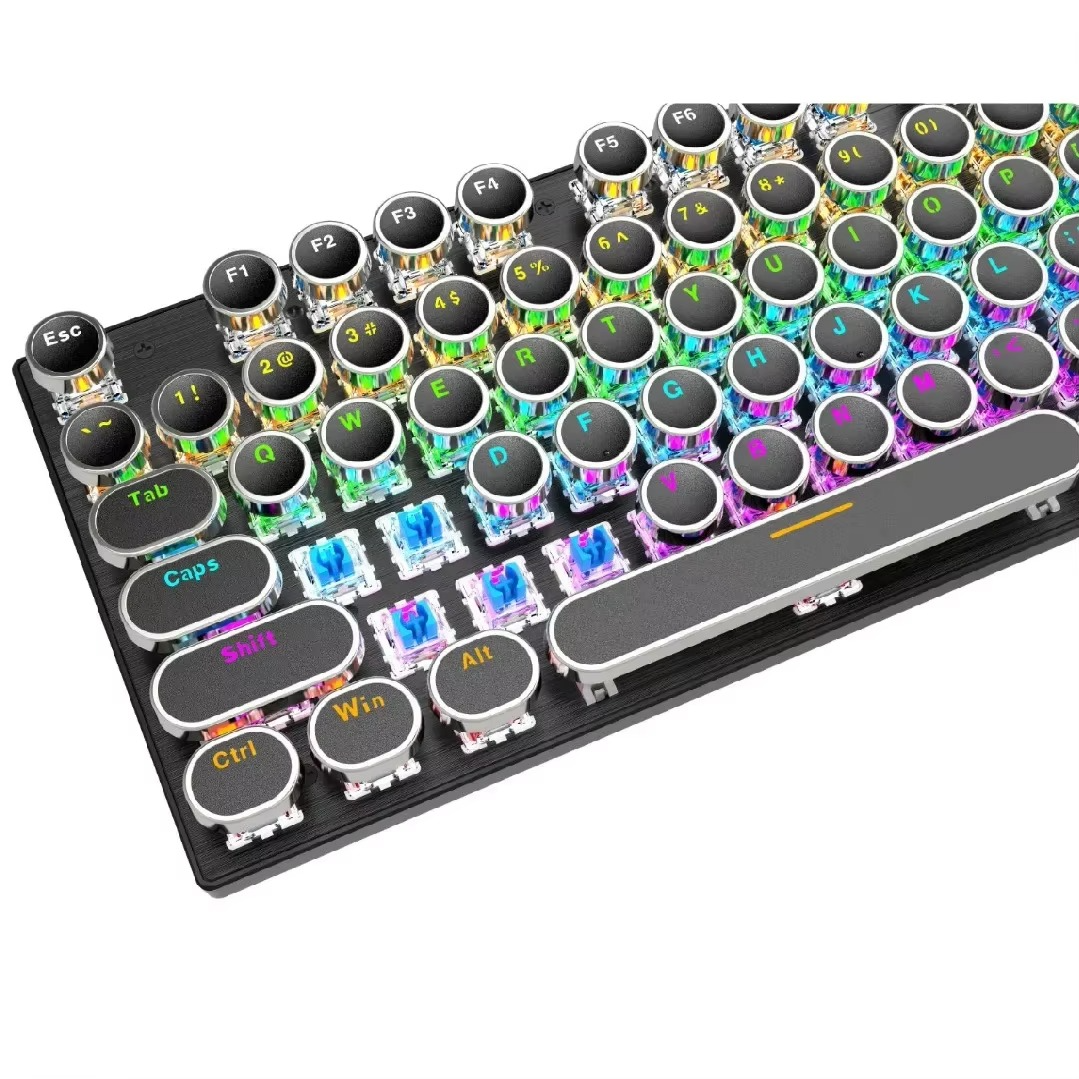 T-WOLF T75 104 Keys Adjustable RGB Light Computer Game Wired Mechanical Keyboard T-WOLF T75 104 Keys Adjustable RGB Light Computer Game Wired Mechanical Keyboard